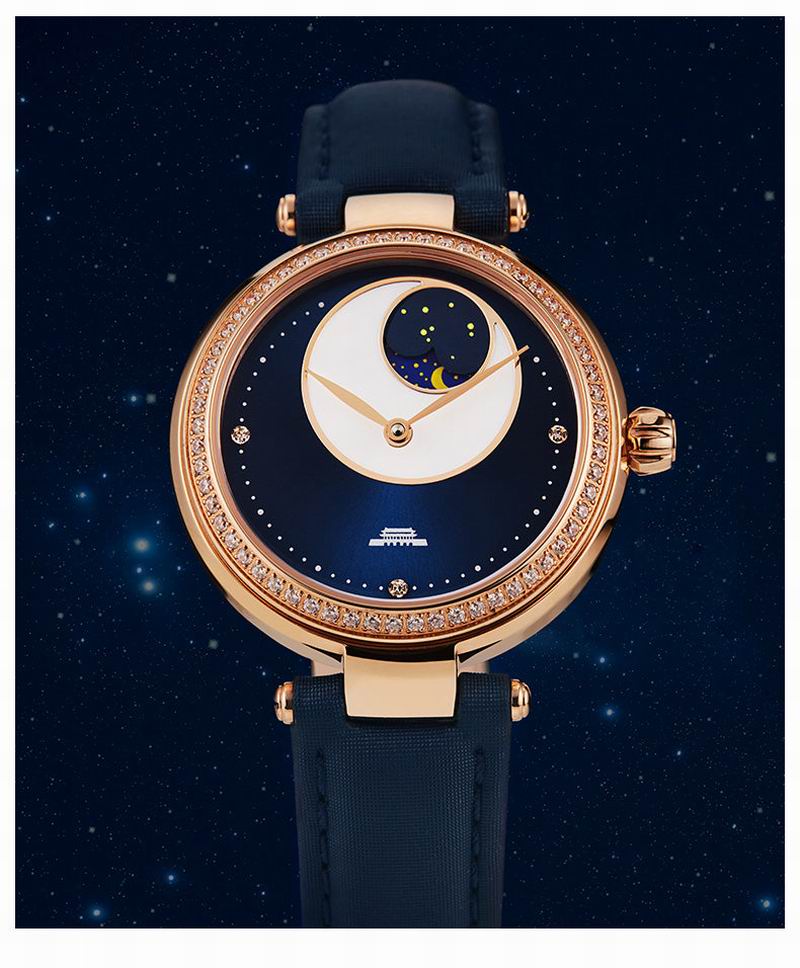 Sapphire Crystal Display - Beijing Watch luxury women's watch moon