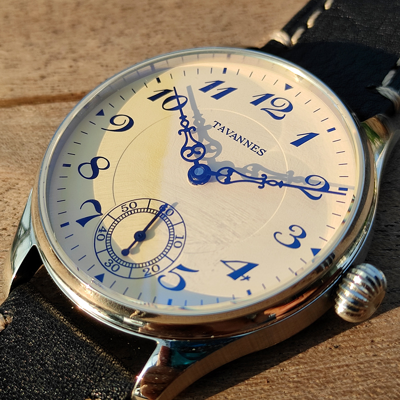 Guilloché Dial Watch - Men's 40MM Manual Mechanical Watch, Tabon