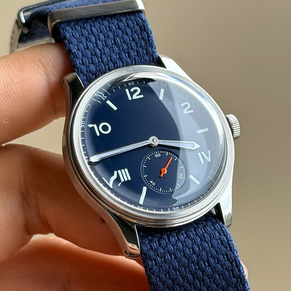 Guilloché Dial Watch - California Blue Formal Business Watch Sterile