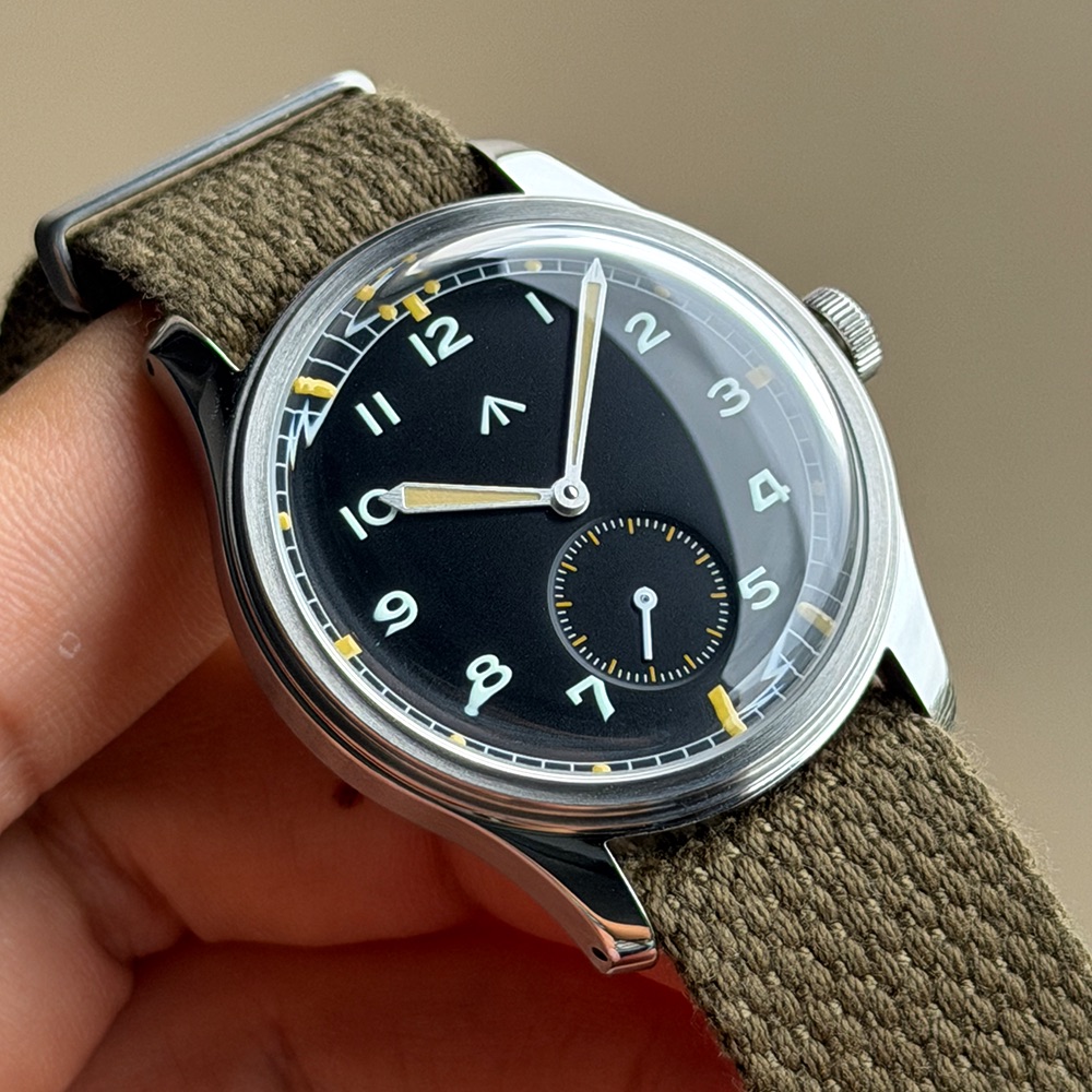 Guilloché Dial Watch - British Air Force Military Watch Sterile