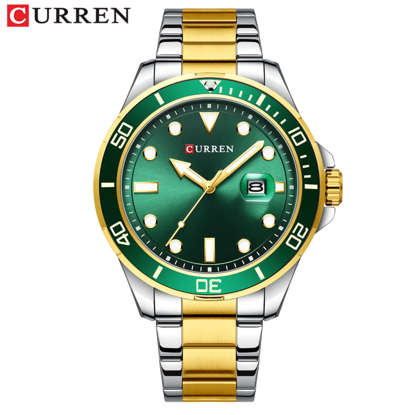 CURREN New Green Water Ghost S - Luxury Watch Brands ulasan dan harga