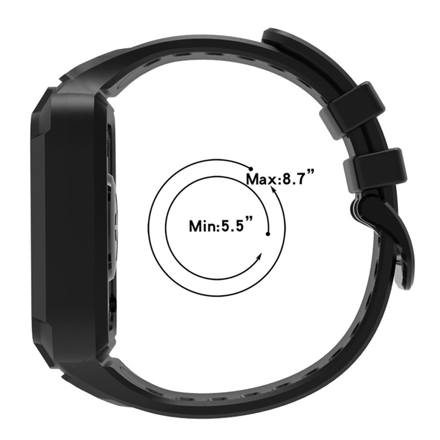 2-in-1 Strap+Case for Xiaomi M - Xiaomi Luxury Watch ulasan dan harga