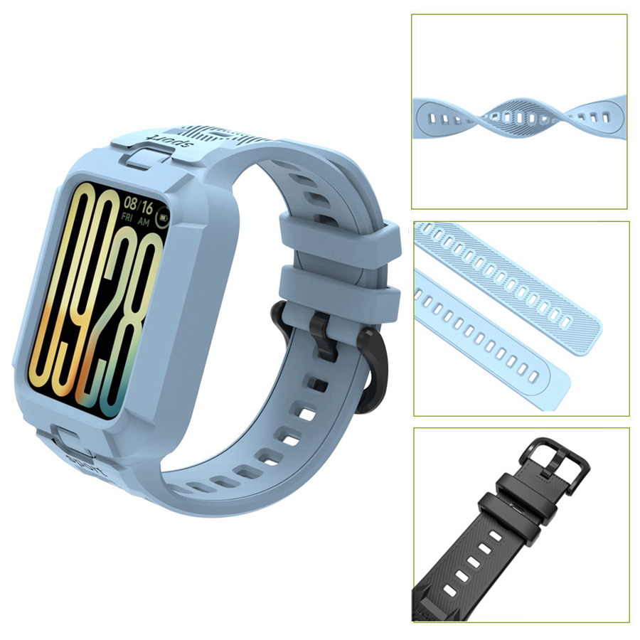 2-in-1 Strap+Case for Xiaomi M - Xiaomi Luxury Watch ulasan dan harga