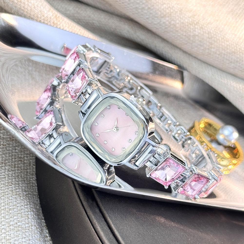 Sparkling Bracelet Watch Squar - Luxury Watch Girl ulasan dan harga