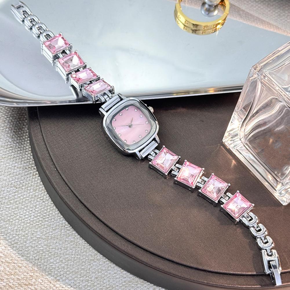Sparkling Bracelet Watch Squar - Luxury Watch Girl ulasan dan harga