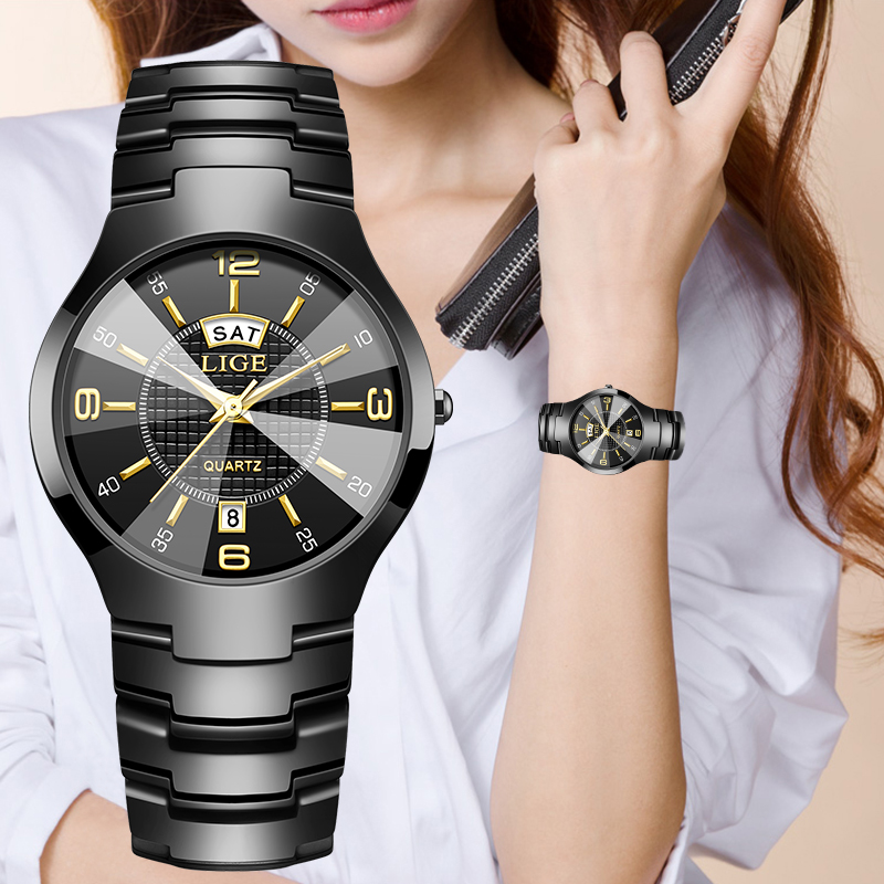 LIGE Fashion Elegant Women's W - Luxury Watch Display ulasan dan harga