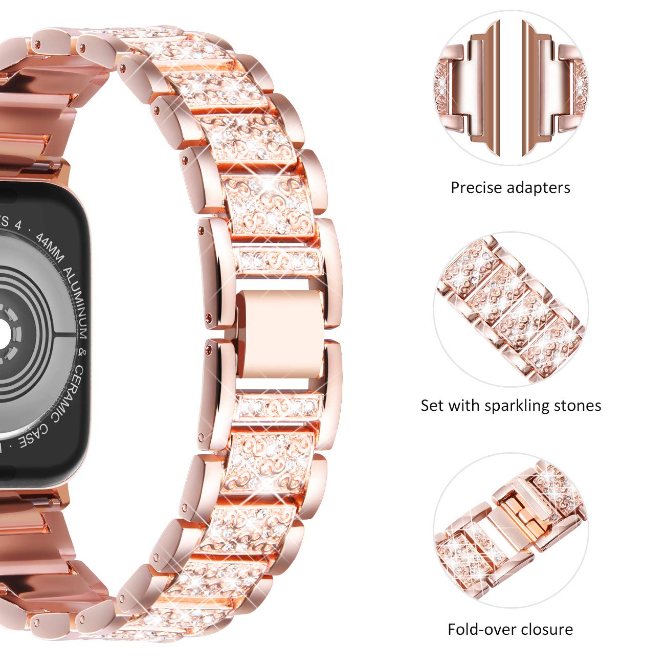 Case+Bling strap for Apple Wat - Luxury Watch Ap ulasan dan harga