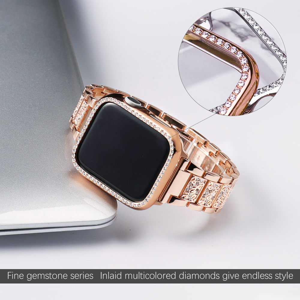 Case+Bling strap for Apple Wat - Luxury Watch Ap ulasan dan harga