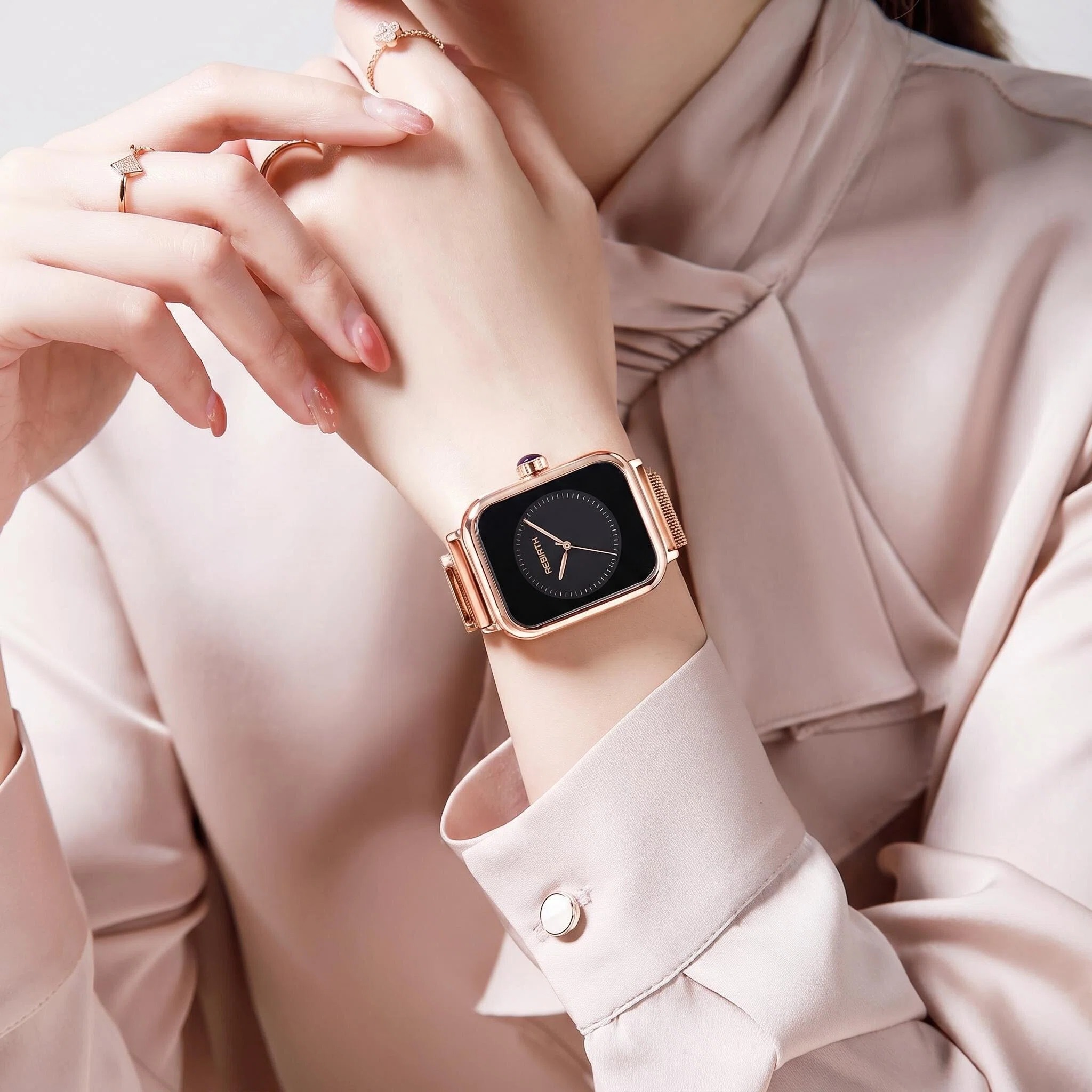 Light Luxury Square Women's Wa - Luxury Watch Black ulasan dan harga