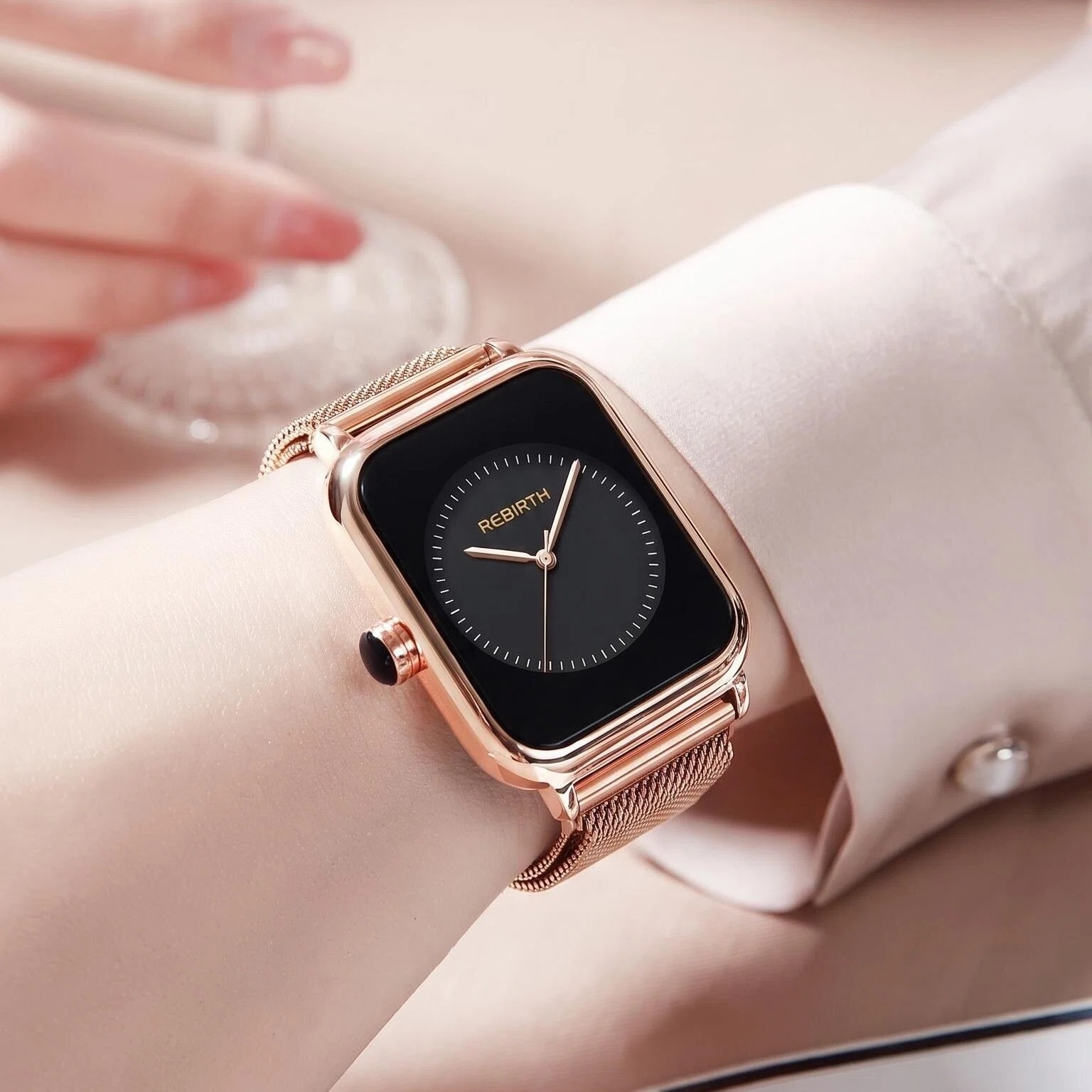 Light Luxury Square Women's Wa - Luxury Watch Black ulasan dan harga