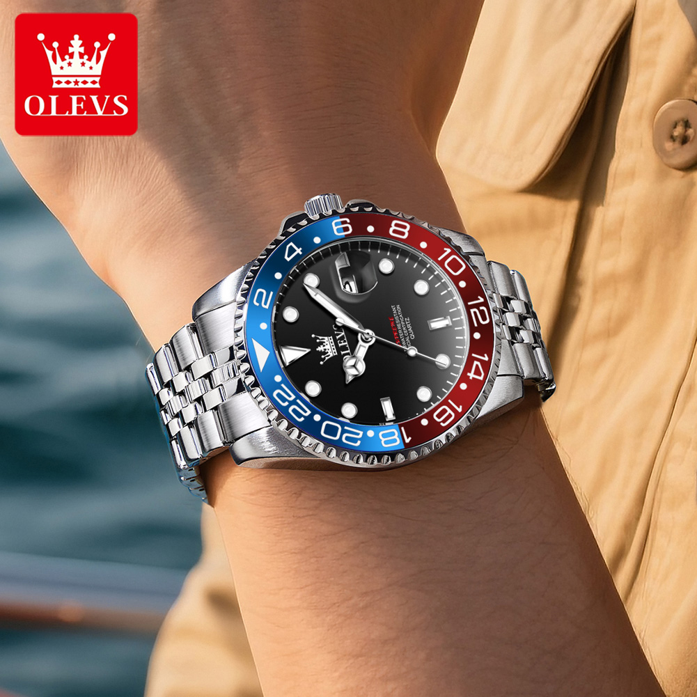 OLEVS 5657 Original Brand Men' - Luxury Watch Brands ulasan dan harga