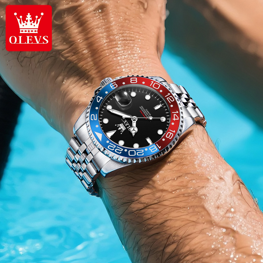 OLEVS 5657 Original Brand Men' - Luxury Watch Brands ulasan dan harga