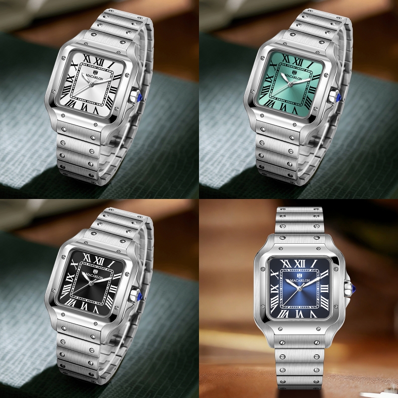 MACARLON Square Men's Automati - Luxury Watch China ulasan dan harga