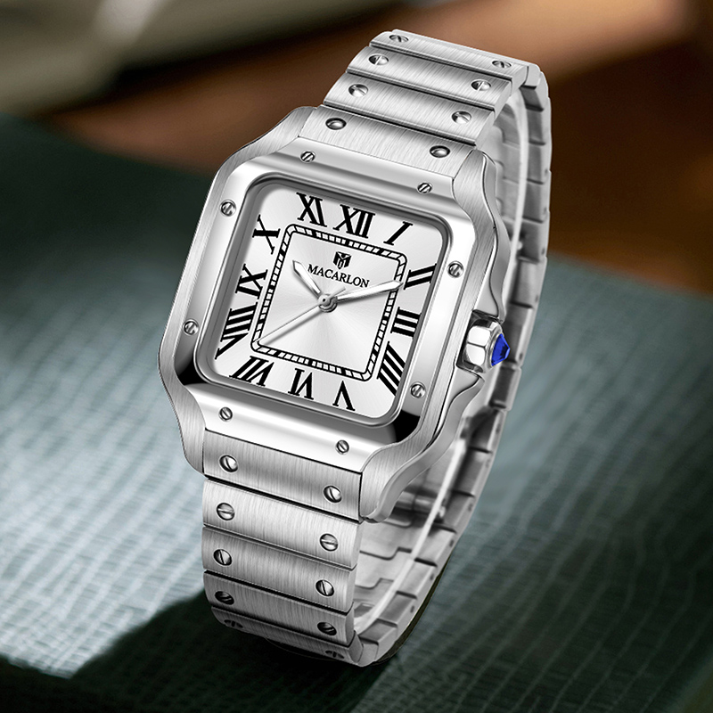 MACARLON Square Men's Automati - Luxury Watch China ulasan dan harga