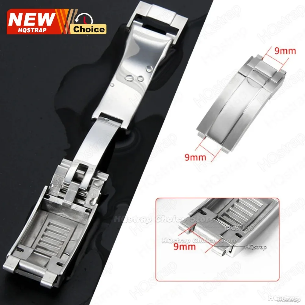 9mmx9mm Folding Buckle for Rol - Luxury Watch Black ulasan dan harga