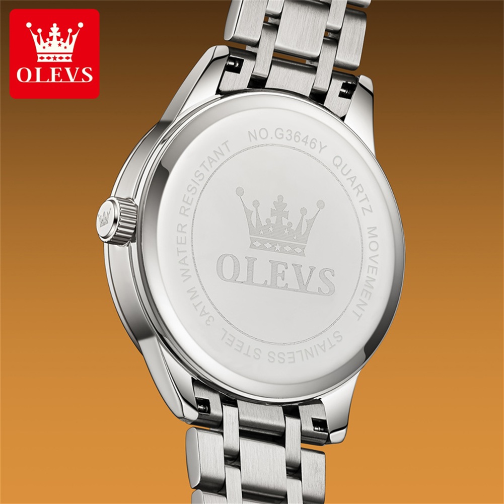 OLEVS Moon Phase men's watches - Luxury Watch Brands ulasan dan harga