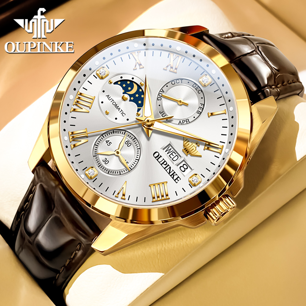 OUPINKE Men's Watches Casual F - Sapphire Crystal Display ulasan dan harga