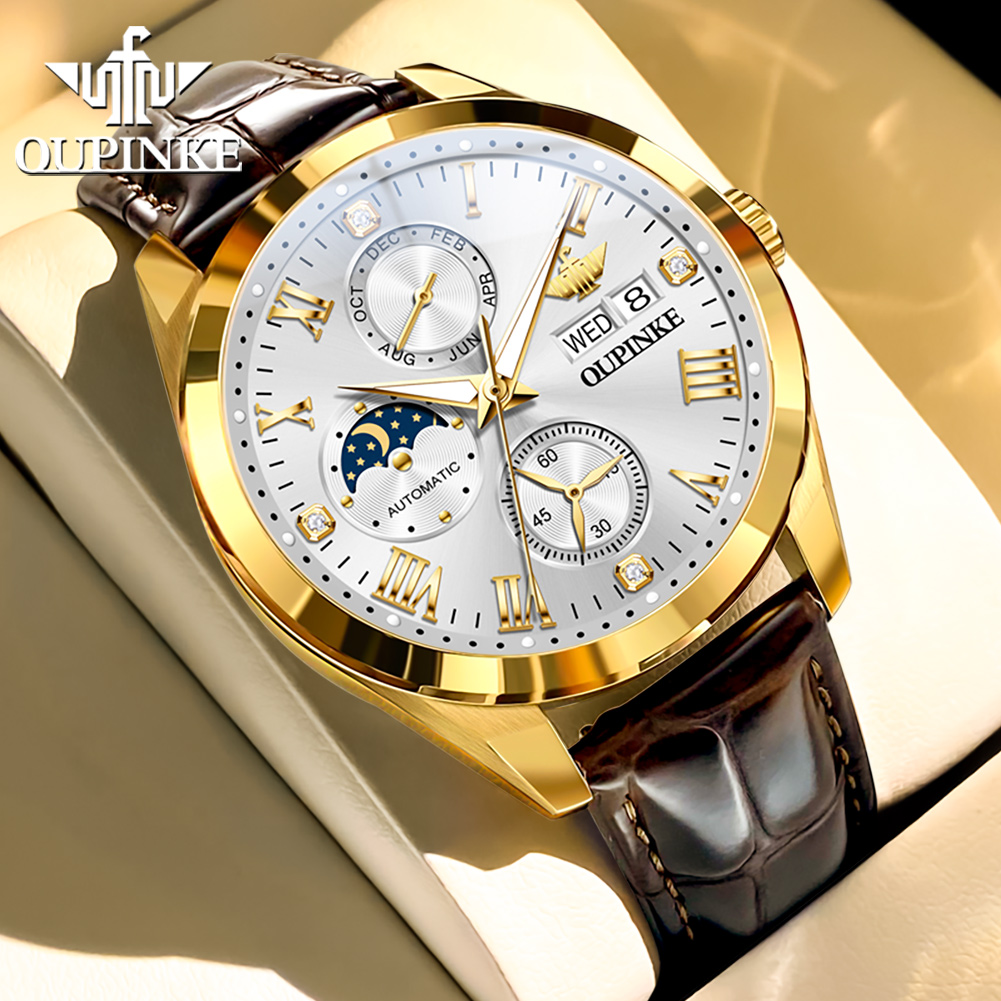 OUPINKE Men's Watches Casual F - Sapphire Crystal Display ulasan dan harga