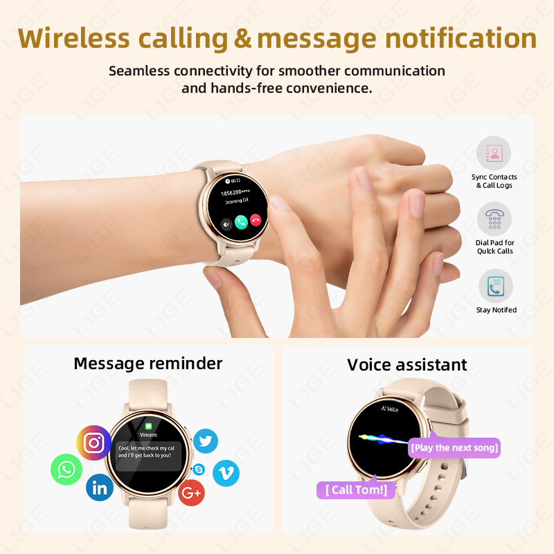 2026 LIGE Women Smart Watch Lu - Luxury Watch In The World ulasan dan harga