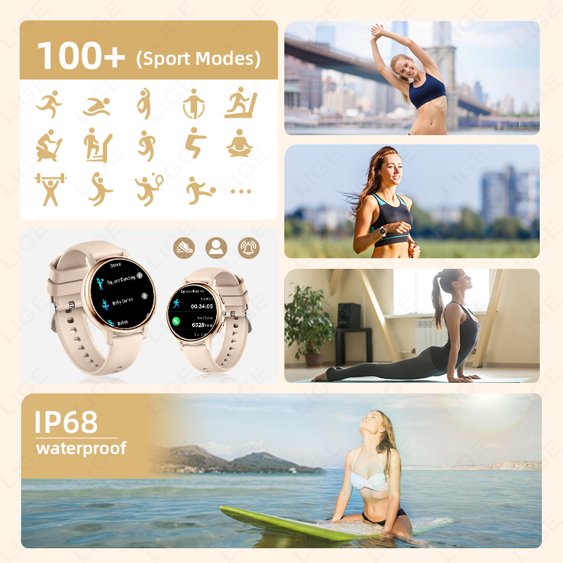 2026 LIGE Women Smart Watch Lu - Luxury Watch In The World ulasan dan harga