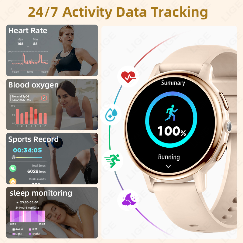 2026 LIGE Women Smart Watch Lu - Luxury Watch In The World ulasan dan harga