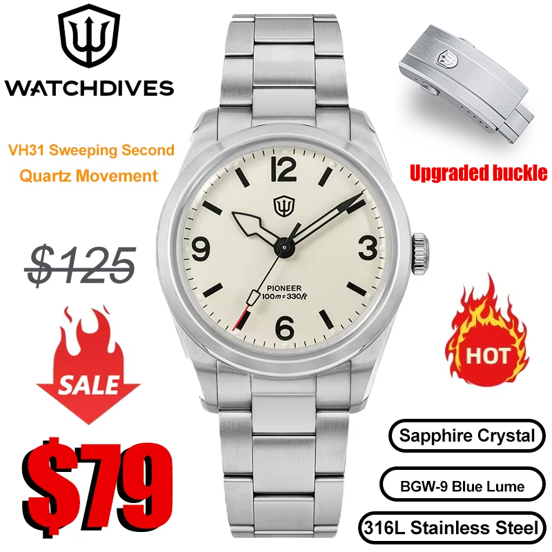 Watchdives WD1960S V2 Watch VH - Guilloché Dial Watch ulasan dan harga