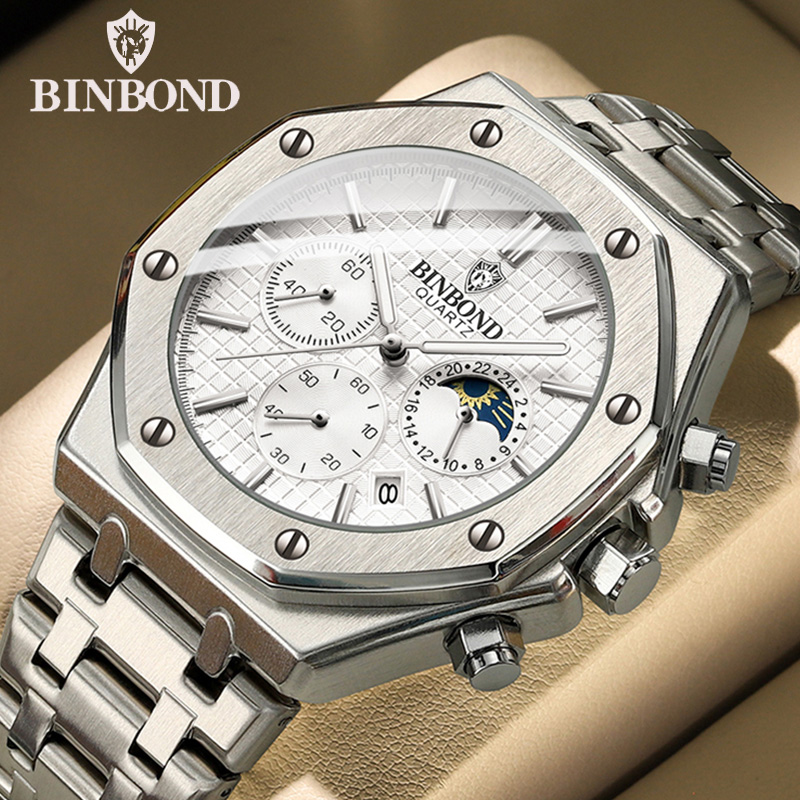 BINBOND Quality Men Watch Luxu - Luxury Watch Ap ulasan dan harga