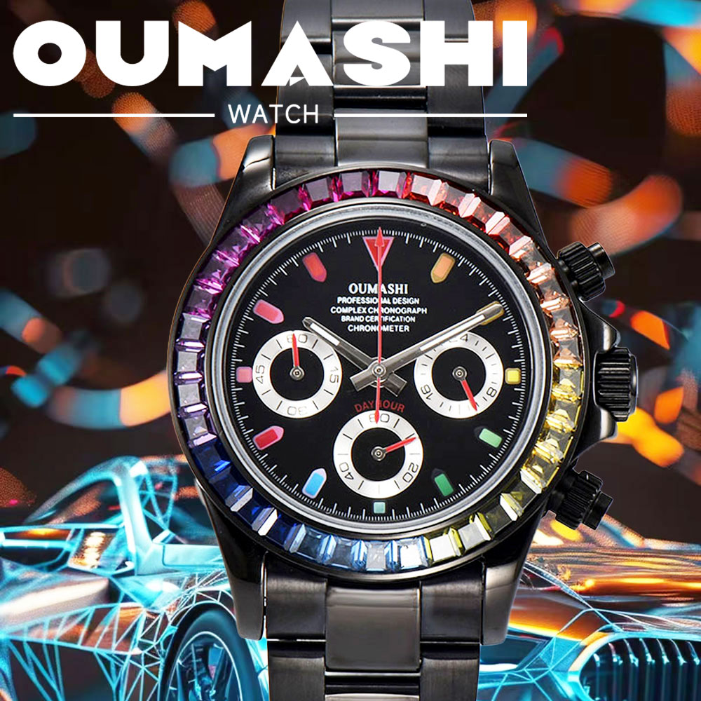 Luxurious 39mm Black Men's Wat - Luxury Watch Black ulasan dan harga