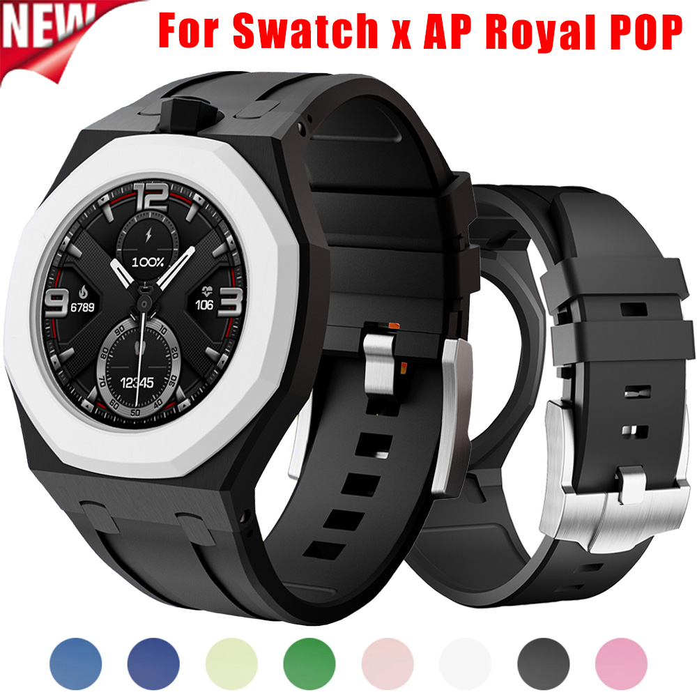 PC Case Rubber Strap for Swatc - Luxury Watch Ap ulasan dan harga