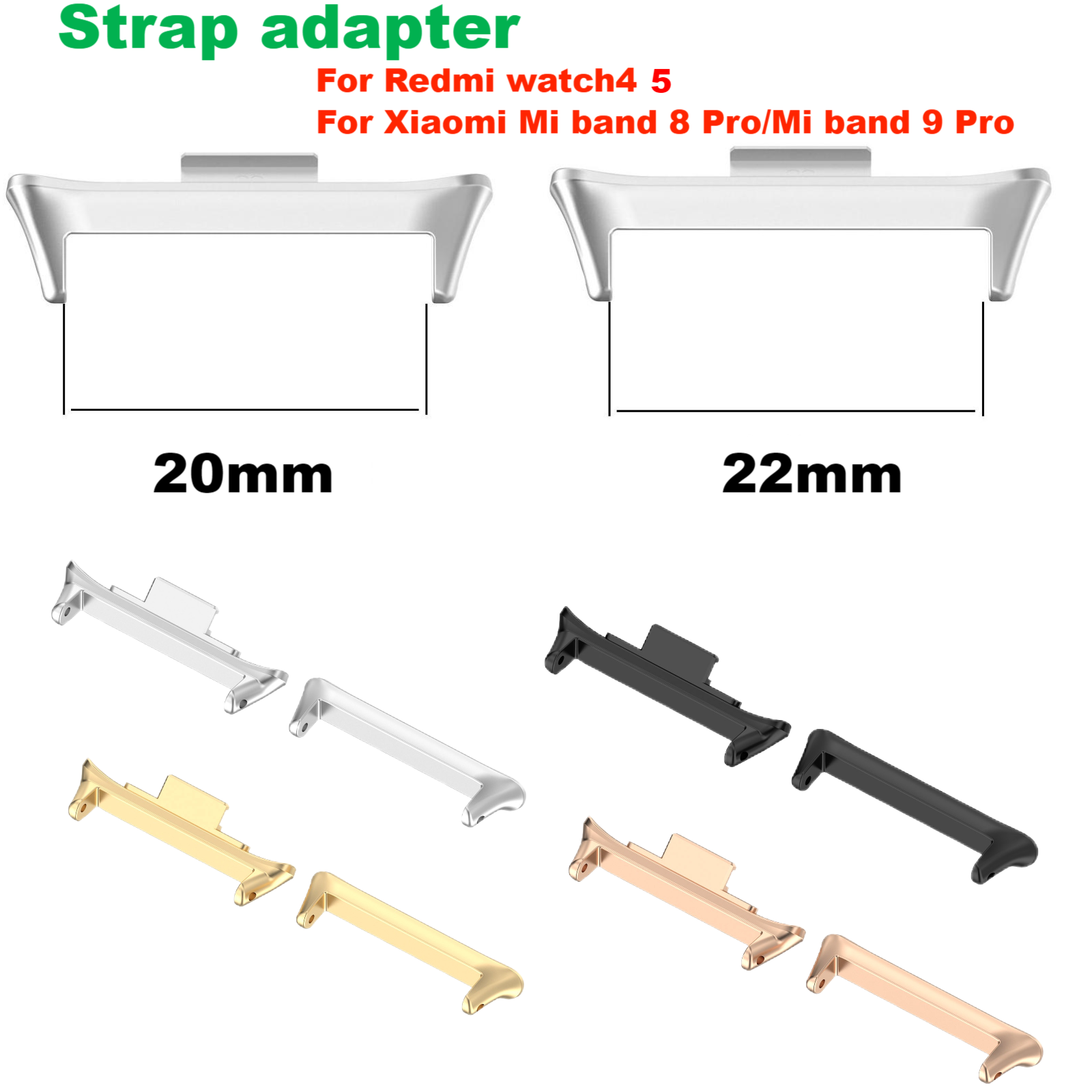 1 Pair Adapter for Redmi Watch - Xiaomi Luxury Watch ulasan dan harga
