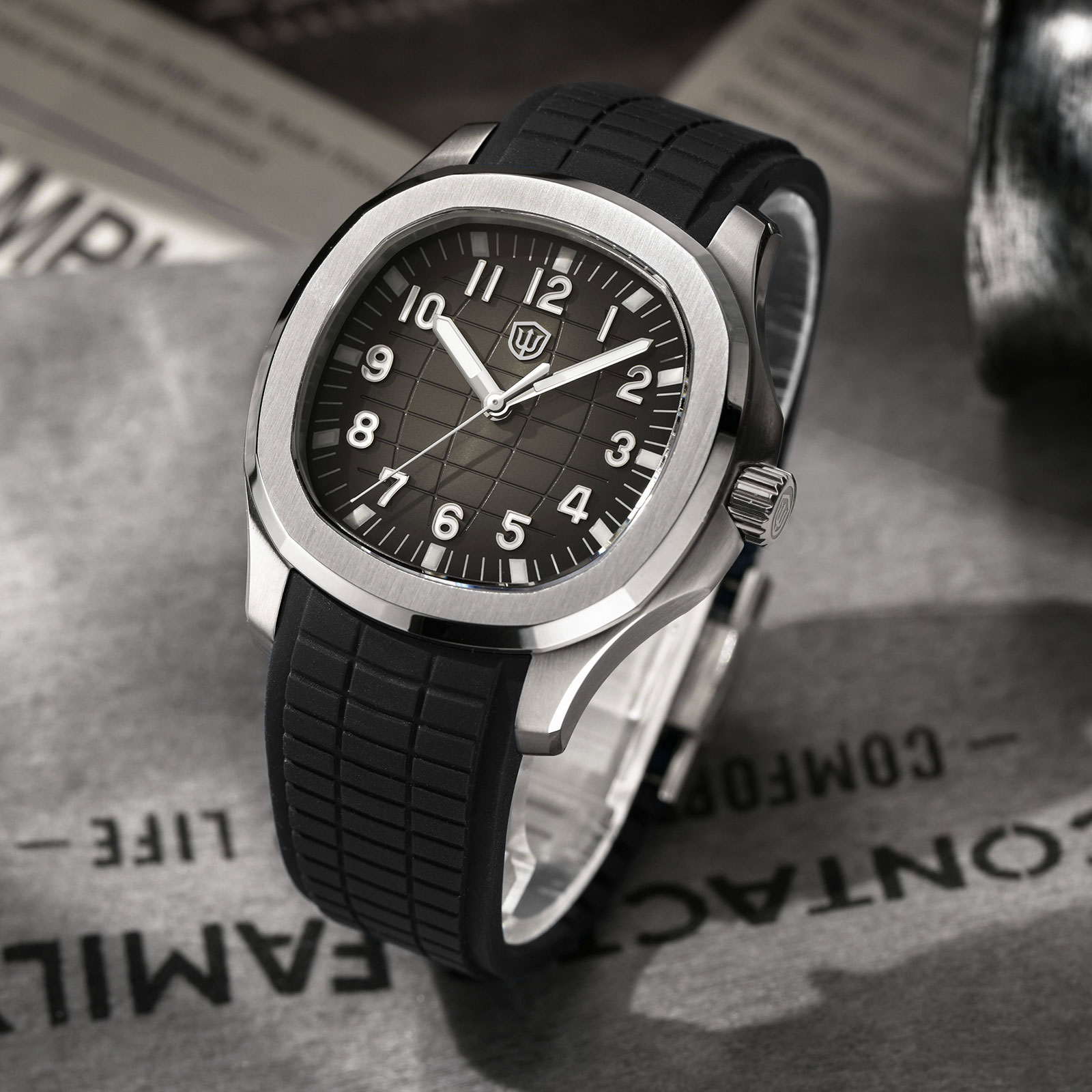 Watchdives WD008 38mm Dive Men - Guilloché Dial Watch ulasan dan harga