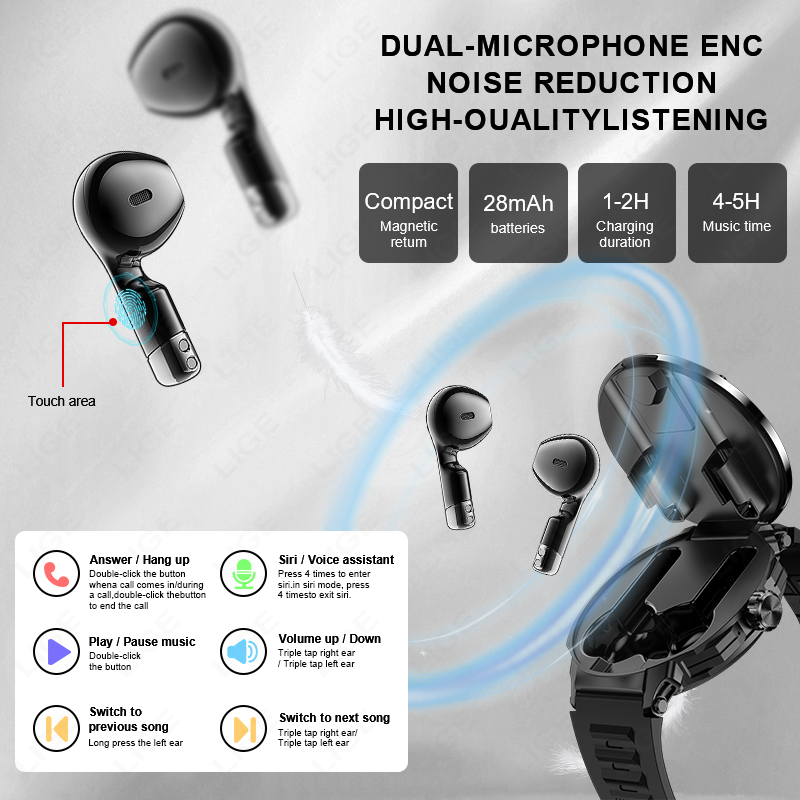 2025 Smart Watch TWS Wireless  - Luxury Watch In The World ulasan dan harga