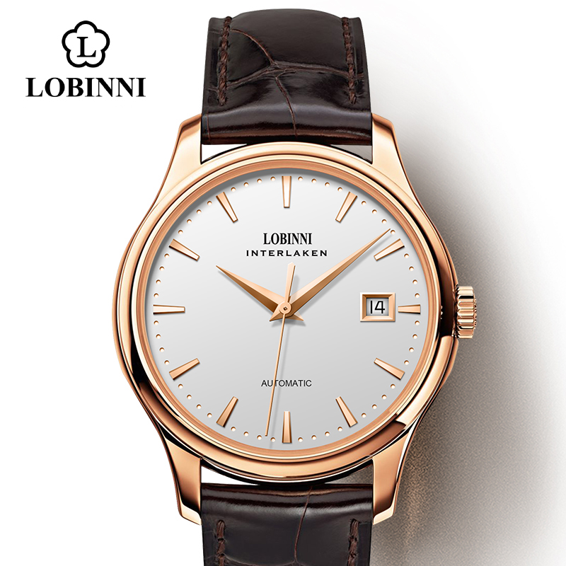 LOBINNI L12026 Men's Mechanica - Guilloché Dial Watch ulasan dan harga