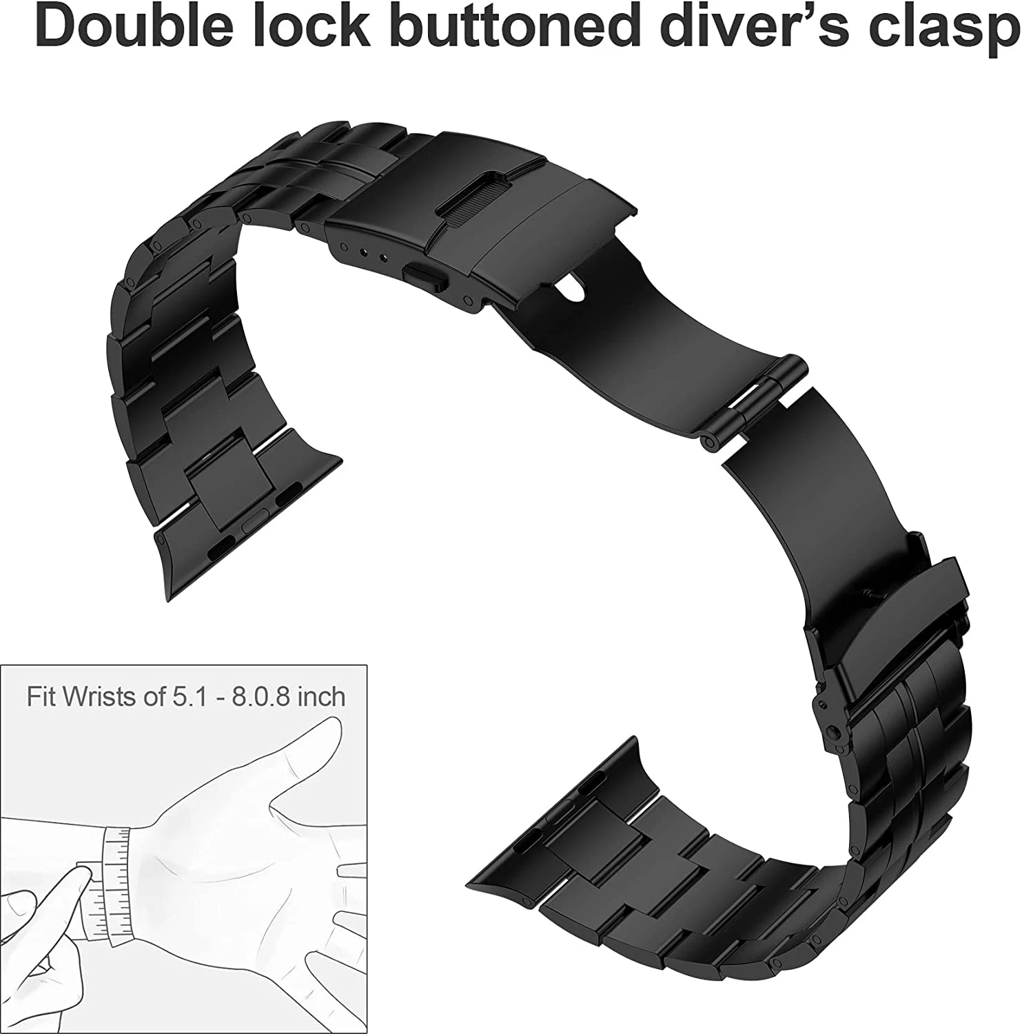 Titanium Strap For Apple Watch - Luxury Watch Ap ulasan dan harga