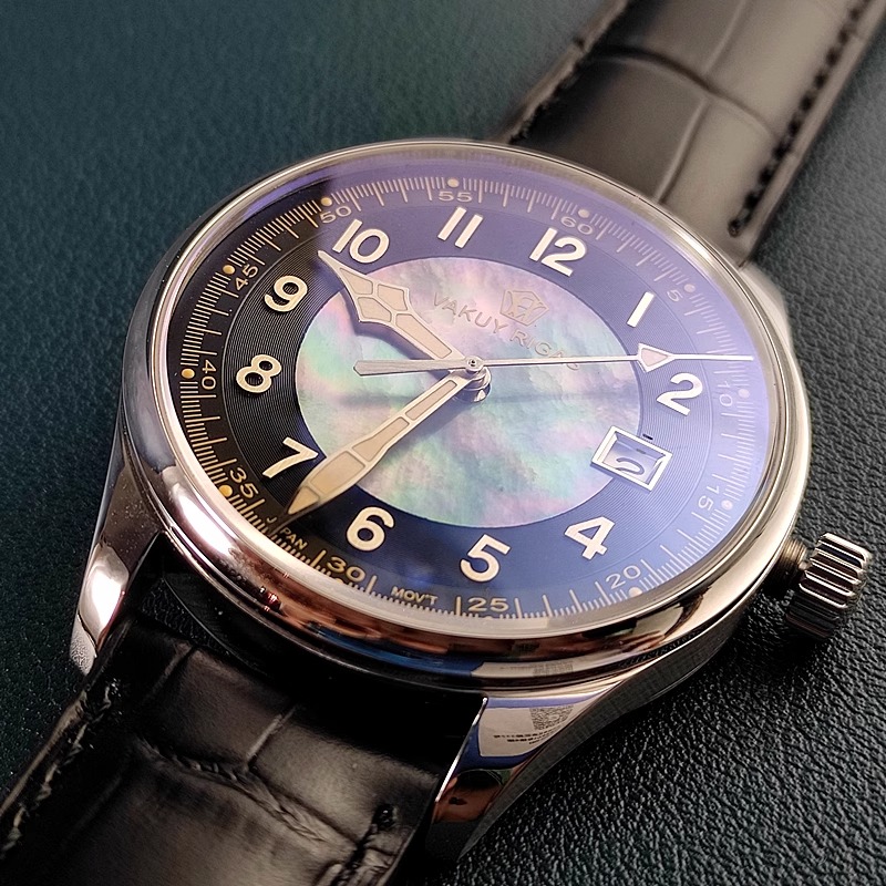 Vakuy 40MM Men's Automatic Mec - Guilloché Dial Watch ulasan dan harga