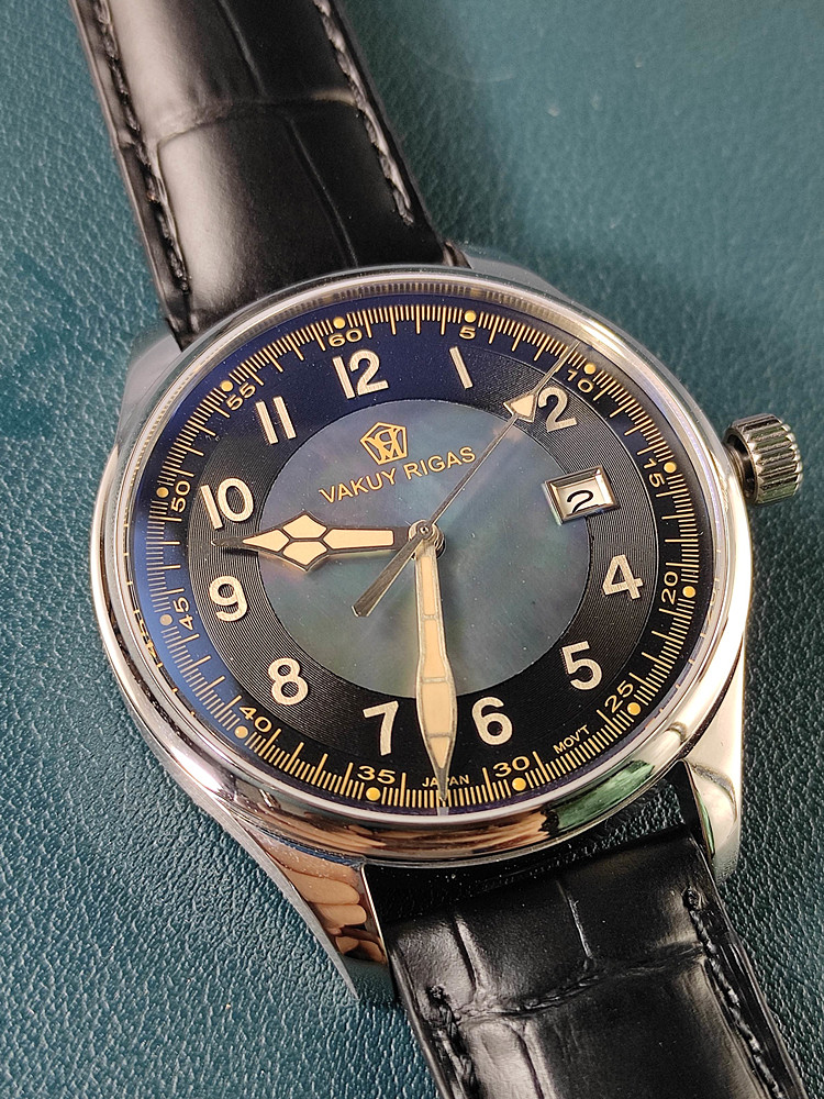 Vakuy 40MM Men's Automatic Mec - Guilloché Dial Watch ulasan dan harga
