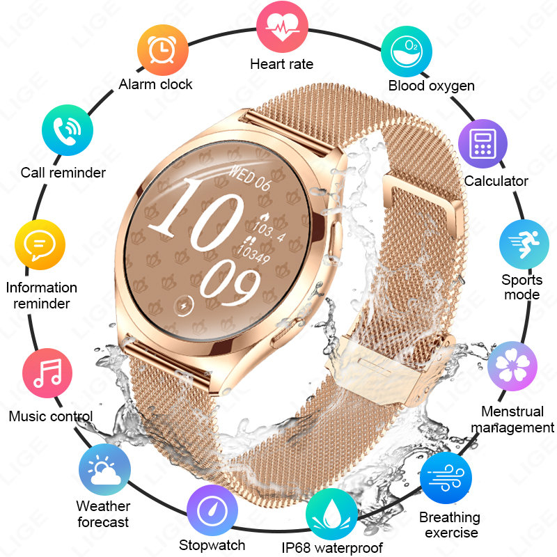 LIGE Luxury Smart Watch For Wo - Luxury Watch In The World ulasan dan harga