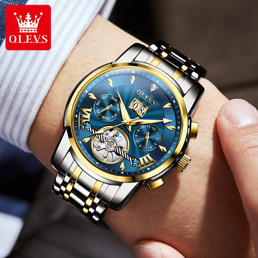 OLEVS Men Watches Luxury Fashi - Luxury Watch Display ulasan dan harga
