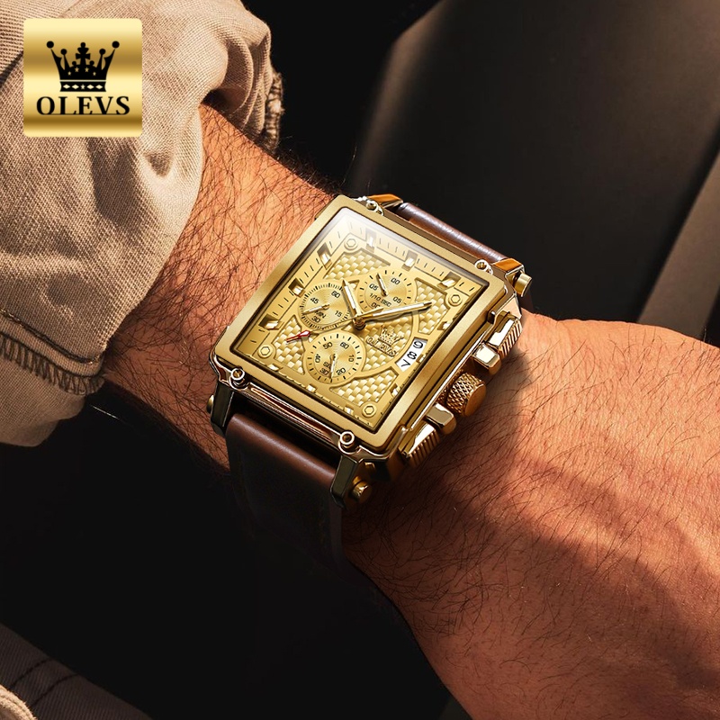 OLEVS Brand Mens Watches Water - Luxury Watch Display ulasan dan harga