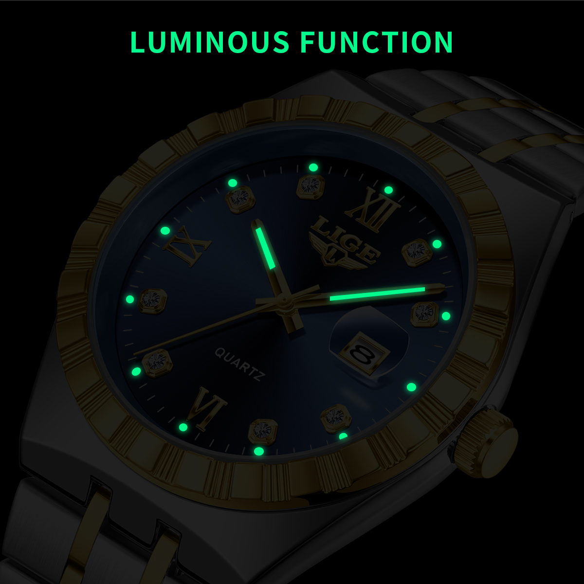 LIGE Business Men Watches Top  - Luxury Watch Brands ulasan dan harga