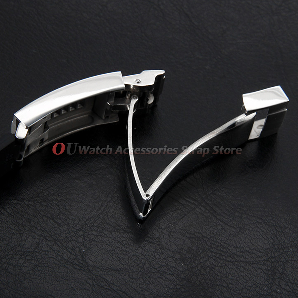 9mmx16mm Stainless Steel Deplo - Luxury Watch Black ulasan dan harga