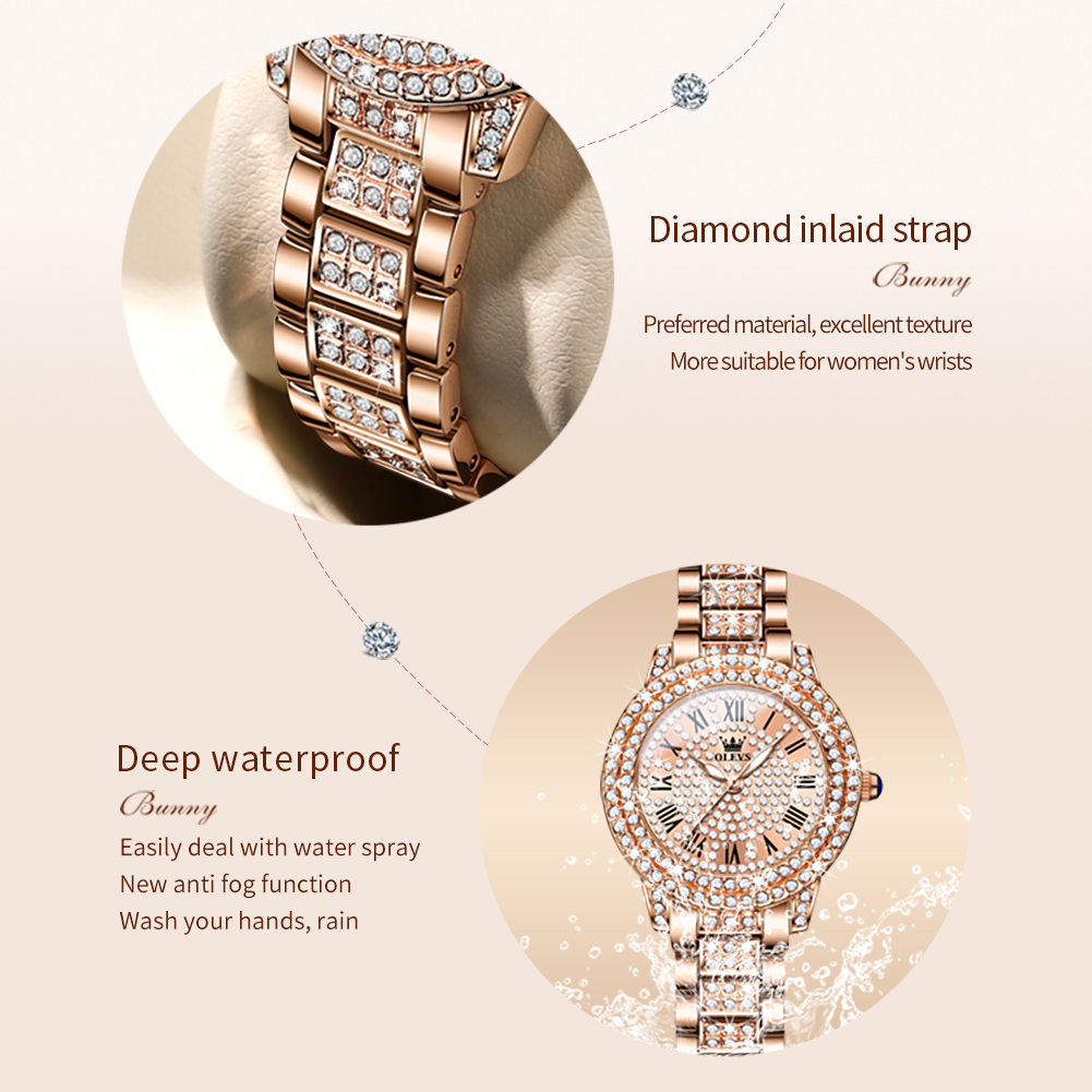 OLEVS 9943 Luxury All Diamond  - Luxury Watch Girl ulasan dan harga