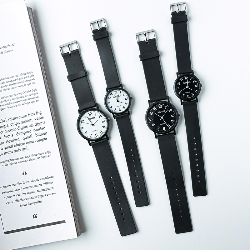 Simple Black Watch Quartz Watc - Luxury Watch Girl ulasan dan harga