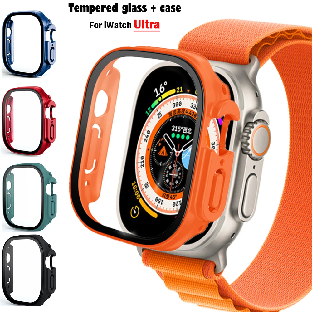 Glass+case For Apple Watch Ult - Luxury Watch Ap ulasan dan harga