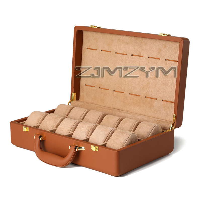 12 Slots Watch Box Mens Watche - Luxury Watch Case ulasan dan harga