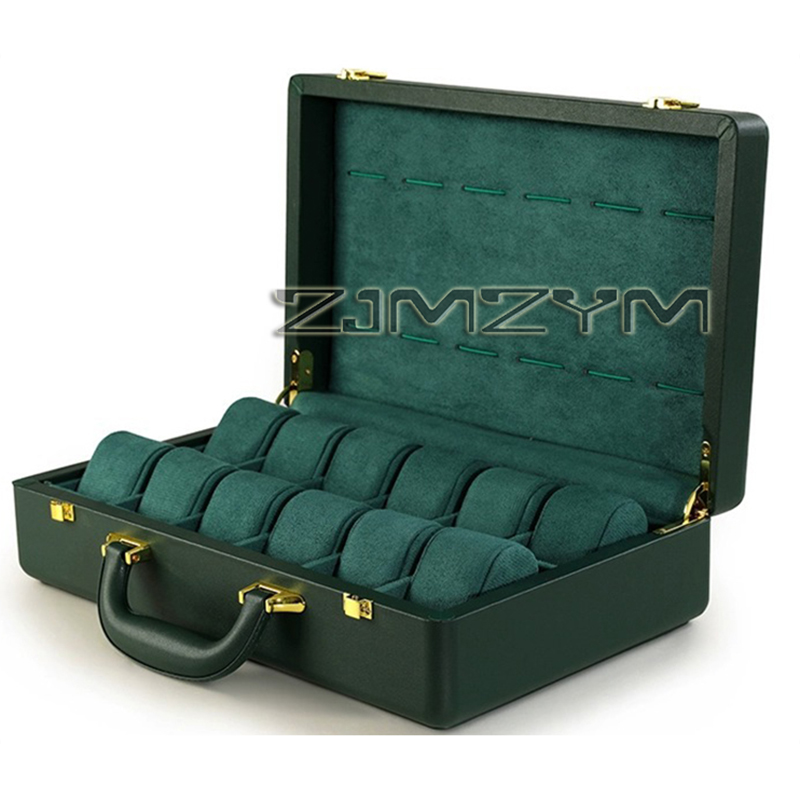 12 Slots Watch Box Mens Watche - Luxury Watch Case ulasan dan harga